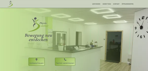 Startseite von Physio Sandner